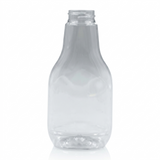 Botella Exprimible de Plástico (Squeeze Bottle) para Salsas y Aderezos R-33/400 Sin Tapa