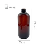 Envase Botella de Plástico Boston 480 Ml R-28/410 Sin Tapa