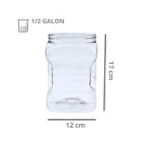 Vitrolero Cuadrado de Plástico para en Envase 1/2 Galón 1890ml R-110