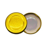Frasco De Vidrio Hexagonal 100ml Con Tapa Dorada