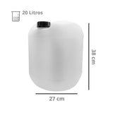 Bidon De Polietileno Con Tapa De 20 Litros R-61