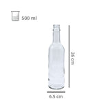 Botella de Vidrio R-28/350 Sin Tapa