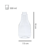 Botella Exprimible de Plástico (Squeeze Bottle) para Salsas y Aderezos R-33/400 Sin Tapa