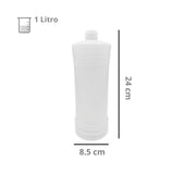 Envase Alcoholero de Polietileno 1 Litro R-28/410 Con Tapa