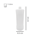 Envase Alcoholero de Polietileno 1 Litro R-28/410 Sin Tapa Mayoreo x 312 Piezas