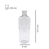 Botella de Plástico Oval R-24/415 Sin Tapa Mayoreo