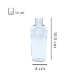 Envase de Plástico PET Botella Oval R-20/410 Sin Tapa