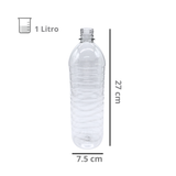 Botella de Plástico PET Con Ondas R-28/410 Sin Tapa Mayoreo