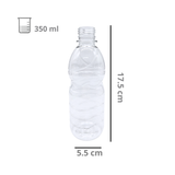 Botella de Plástico PET Con Ondas R-28/410 Sin Tapa Mayoreo