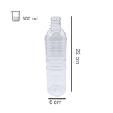 Botella de Plástico PET Con Ondas R-28/410 Sin Tapa Mayoreo