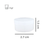 Pomadera de Plástico Polietileno 4 grs Mayoreo x 2000 Piezas
