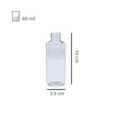Botella de Plástico Rectangular para Envase R-20/410 Sin Tapa