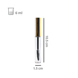 Envase Para Rimel 6 Ml Tapa Dorada E Inserto Reductor
