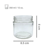Envase Tarro De Vidrio Redondo R-82 Sin Tapa