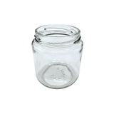 Frasco de Vidrio Redondo para Envase R-63 Twist Off Transparente Sin Tapa