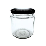 Frasco de Vidrio Redondo para Envase R-63 Twist Off Transparente Sin Tapa