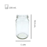 Tarro Vidrio 8 Oz / 236 ml R-58 Twist Off