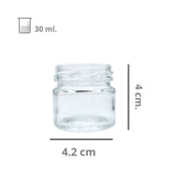 Frasco de Vidrio Redondo R-43 Twist Off Sin Tapa